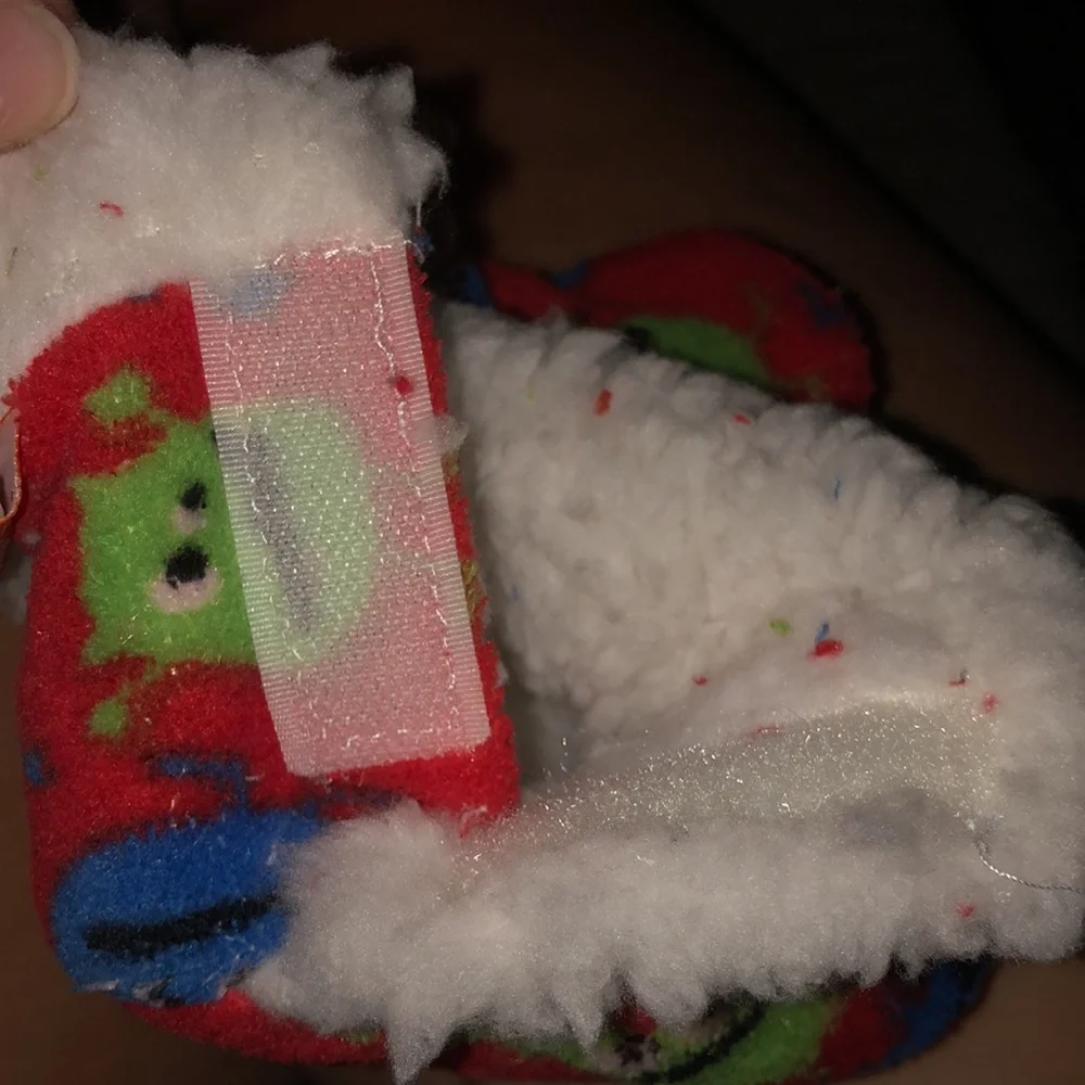 Skidders Sherpa Lined Plush Booties, Size 6-12 Months